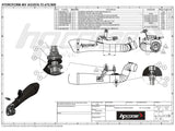 HP CORSE MV Agusta Brutale / Dragster 800 (16/18) Slip-on Exhaust "Hydroform Satin" (racing)