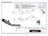 HP CORSE Aprilia Tuono V4 (15/16) Slip-on Exhaust "Evoxtreme 310 Black" (racing)