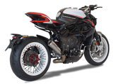 HP CORSE MV Agusta Dragster 800 RR (18/19) Low-mount Slip-on Exhaust "GP07 Inox Satin" (Racing)