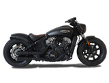 HP CORSE Indian Scout / Sixty / Bobber Slip-on Dual Exhaust "V-2 Ceramic Black" (Racing)