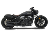 HP CORSE Indian Scout / Sixty / Bobber Slip-on Dual Exhaust "Hydroform Ceramic Black" (Racing)