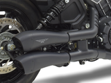 HP CORSE Indian Scout / Sixty / Bobber Slip-on Dual Exhaust "Hydroform Ceramic Black" (Racing)