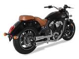 HP CORSE Indian Scout / Sixty / Bobber Slip-on Dual Exhaust "V-2 Inox Polish" (Racing)