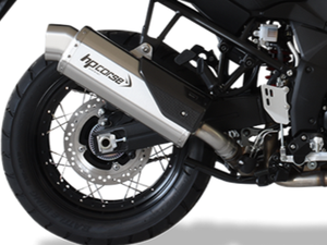 HP CORSE Suzuki DL1000 V-Strom (17/19) Slip-on Exhaust "4-Track R Satin" (EU homologated) – Accessories in the 2WheelsHero Motorcycle Aftermarket Accessories and Parts Online Shop