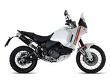 HP CORSE Ducati DesertX (2022+) High-mount Slip-on Exhaust "SP-1 Titanium Short Black" (Euro 5)