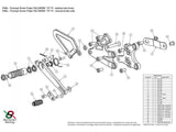 TH06 - BONAMICI RACING Triumph Street Triple R / RS / S (17/19) Adjustable Rearset