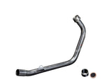 DELKEVIC Honda CBR250R Full Exhaust System with Stubby 17" Tri-Oval Silencer