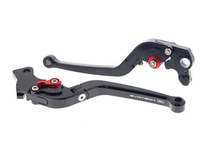 EVOTECH Ducati Monster / Scrambler Desert Sled Handlebar Levers (Long, Folding) – Accessories in the 2WheelsHero Motorcycle Aftermarket Accessories and Parts Online Shop