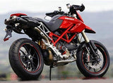 Ducati Hypermotard 1100/796 Dual Undertail Carbon Slip-on Silencers by TERMIGNONI