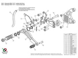 K017 - BONAMICI RACING Kawasaki Z900 (17/19) Adjustable Rearset