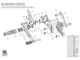 Y005 - BONAMICI RACING Yamaha YZF-R6 (06/16) Adjustable Rearset