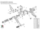 K010 - BONAMICI RACING Kawasaki ZX-6R (09/18) Adjustable Rearset