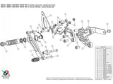 B001R - BONAMICI RACING BMW S1000R / S1000RR Adjustable Rearset (racing)