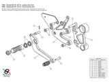 Y008 - BONAMICI RACING Yamaha MT-09 / Tracer 900 / XSR900 (14/20) Adjustable Rearset