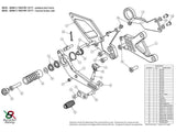 B005 - BONAMICI RACING BMW S1000RR (15/18) Adjustable Rearset