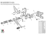 S008 - BONAMICI RACING Suzuki GSX-R600 / GSX-R750 (11/18) Adjustable Rearset