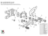 S006 - BONAMICI RACING Suzuki GSX-R1000 (07/08) Adjustable Rearset