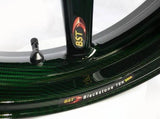 BST Ducati Panigale 1199/1299 Carbon Wheel "Mamba TEK" (offset rear, 7 straight spokes, silver hubs)