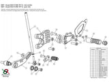 S007 - BONAMICI RACING Suzuki GSX-R1000 (09/16) Adjustable Rearset – Accessories in the 2WheelsHero Motorcycle Aftermarket Accessories and Parts Online Shop