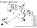 MV01R - BONAMICI RACING MV Agusta Brutale / F4 (98/19) Adjustable Rearset (without quickshifter)