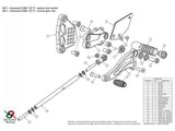 K011 - BONAMICI RACING Kawasaki Z1000 (10/20) Adjustable Rearset