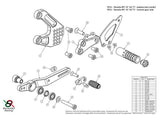Y014 - BONAMICI RACING Yamaha MT-10 (16/21) Adjustable Rearset