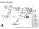 DH02 - BONAMICI RACING Ducati Hypermotard 796 / 1100 / 1100 Evo (07/12) Adjustable Rearset (racing)
