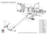 K012 - BONAMICI RACING Kawasaki ZX-10R (11/15) Adjustable Rearset