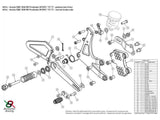 H014 - BONAMICI RACING Honda CBR1000RR SP / SP2 (17/19) Adjustable Rearset