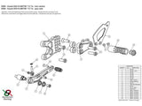 S008 - BONAMICI RACING Suzuki GSX-R600 / GSX-R750 (11/18) Adjustable Rearset – Accessories in the 2WheelsHero Motorcycle Aftermarket Accessories and Parts Online Shop