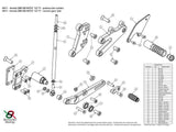 H011 - BONAMICI RACING Honda CBR500R / CB500 (13/18) Adjustable Rearset