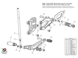 Y002R - BONAMICI RACING Yamaha YZF-R1 (04/06) Adjustable Rearset (reversed shift)