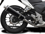 DELKEVIC Honda CB500 / CBR500R Full Exhaust System with Stubby 18" Carbon Silencer