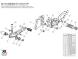 S004 - BONAMICI RACING Suzuki GSX-R600 / GSX-R750 (06/10) Adjustable Rearset – Accessories in the 2WheelsHero Motorcycle Aftermarket Accessories and Parts Online Shop