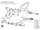 Y011 - BONAMICI RACING Yamaha YZF-R1 (2015) Adjustable Rearset