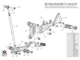 MV02 - BONAMICI RACING MV Agusta Brutale 675 / 800 / Dragster 800 (12/15) Adjustable Rearset