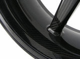 BST MV Agusta F3 / Turismo Veloce Carbon Wheel "Mamba TEK" (front, 7 straight spokes, black hubs)