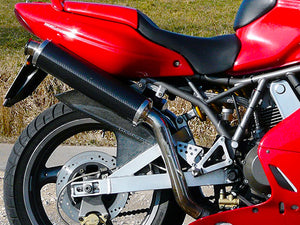 SPARK Ducati SuperSport 750/900 High Position Slip-on Exhaust "Round" (EU homologated)