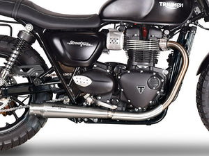SPARK GTR0402 Triumph Street Twin 900 (16/18) Double Slip-on Exhaust "Trumpet" (approved)