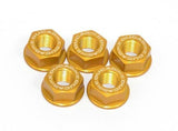 DUCABIKE Rear sprocket carrier nuts set for Ducati motorcycles (gold)