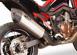 SPARK GHO1702 Honda CRF1100L Africa Twin (2020+) Slip-on Exhaust "Fighter" (approved; titanium)