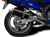 DELKEVIC Honda CBR1100XX Blackbird Full Exhaust System with Stubby 14" Carbon Silencers