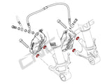 IFD01 - CNC RACING Ducati / Aprilia Front Brake Caliper Spacers Kit