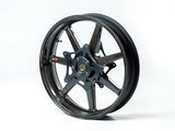 BST BMW K1600GT Carbon Wheel "Panther TEK" (front, 7 straight spokes, black hubs)