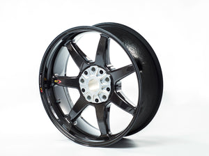 BST BMW K1600GT Carbon Wheel "Panther TEK" (conventional rear, 7 straight spokes, silver hubs)