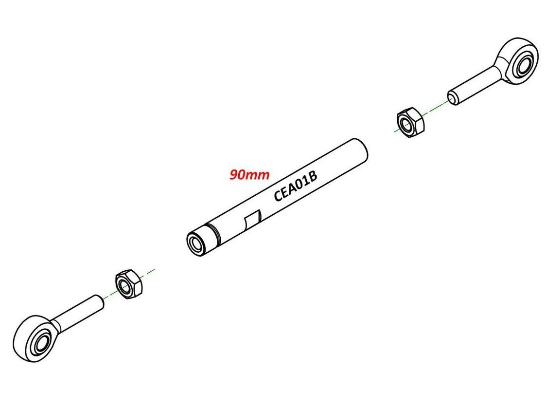 CNC RACING Gear Shift Rod (90 mm) – 2Wheels Hero