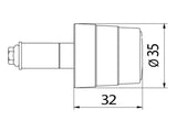 CM231 - CNC RACING Universal Handlebar End Weights "Bi-color"