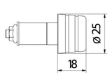 CM234 - CNC RACING Universal Handlebar End Weights "Mini"