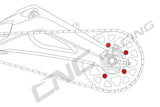 DA383 - CNC RACING Aprilia Rear Sprocket Nuts (M10x1.25)
