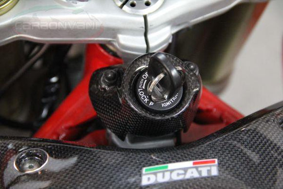 CARBONVANI Ducati Hypermotard 1100 Carbon Key Switch Cover